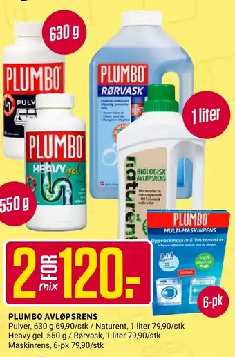 Europris PLUMBO AVLØPSRENS tilbud