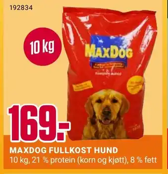 Europris MAXDOG FULLKOST HUND tilbud