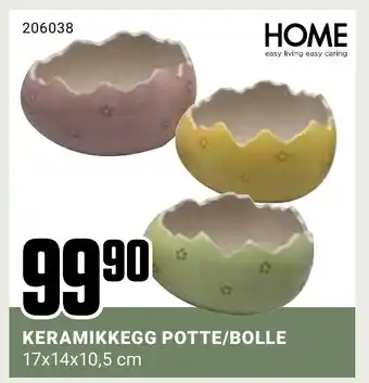 Europris KERAMIKKEGG POTTE/BOLLE tilbud