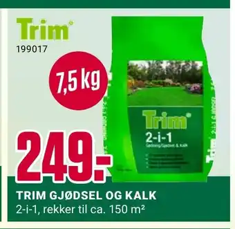 Europris TRIM GJØDSEL OG KALK tilbud