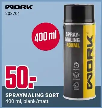 Europris SPRAYMALING SORT tilbud