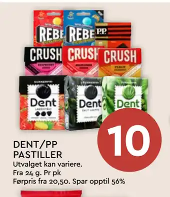 Coop Mega DENT/PP PASTILLER tilbud