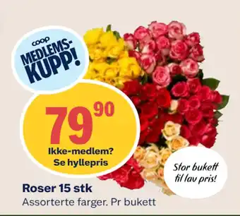 Coop Mega Roser 15 stk tilbud