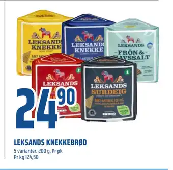 Coop Obs LEKSANDS KNEKKEBRØD tilbud