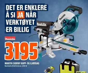 Obs Bygg MAKITA LS0816F KAPP- OG GJÆRSAG tilbud