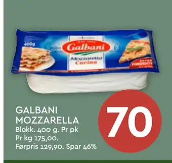 Coop Mega GALBANI MOZZARELLA tilbud