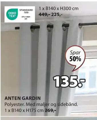 JYSK ANTEN GARDIN tilbud