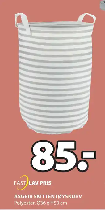 JYSK ASGEIR SKITTENTØYSKURV tilbud