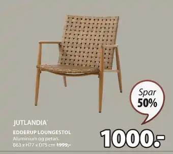 JYSK EDDERUP LOUNGESTOL tilbud