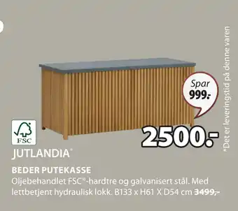 JYSK BEDER PUTEKASSE tilbud