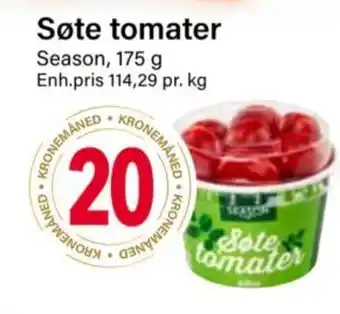 Nærbutikken Søte tomater Season, 175 g tilbud