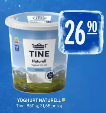 Rema 1000 YOGHURT NATURELL Tine 850 g tilbud