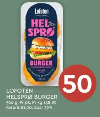 Coop Mega Lofoten fiskeburger tilbud