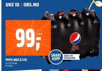 Coop Obs Pepsi max cola tilbud