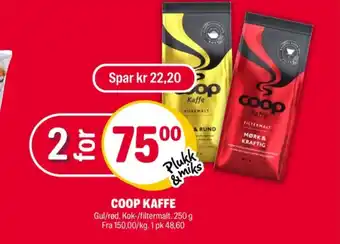 Coop Extra Mild & rund kaffe formalet tilbud