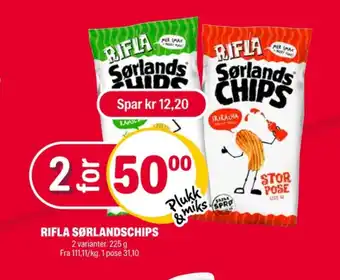 Coop Extra Rifla chips sriracha tilbud