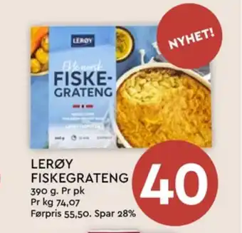 Coop Mega Lerøy fiskegratin tilbud