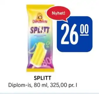 Rema 1000 SPLITT Diplom-is, 80 ml. tilbud
