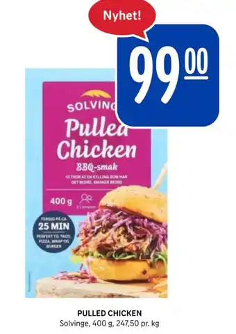 Rema 1000 PULLED CHICKEN Solvinge tilbud