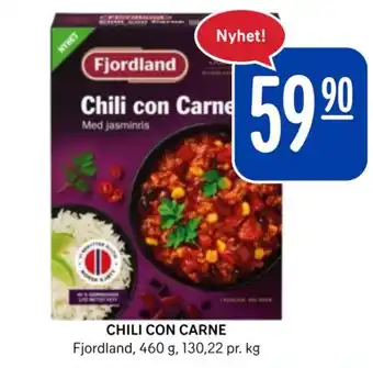 Rema 1000 CHILI CON CARNE Fjordland tilbud