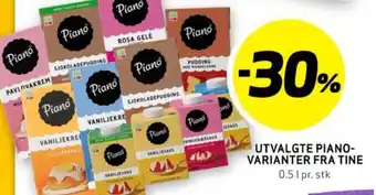 Bunnpris UTVALGTE PIANO-VARIANTER FRA TINE tilbud