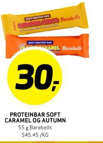 Bunnpris PROTEINBAR SOFT CARAMEL OG AUTUMN tilbud