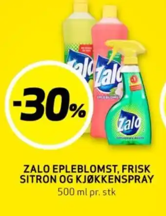 Bunnpris ZALO EPLEBLOMST, FRISK SITRON OG KJØKKENSPRAY tilbud