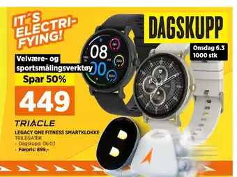 POWER LEGACY ONE FITNESS SMARTKLOKKE tilbud