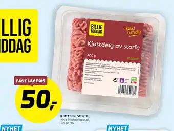 Bunnpris Kjøttdeig storfe tilbud