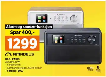 POWER DAB+ RADIO ACORNETLW tilbud