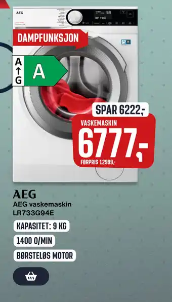 Skousen AEG vaskemaskin LR733G94E tilbud