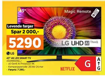 POWER 43 4K LED SMART TV tilbud