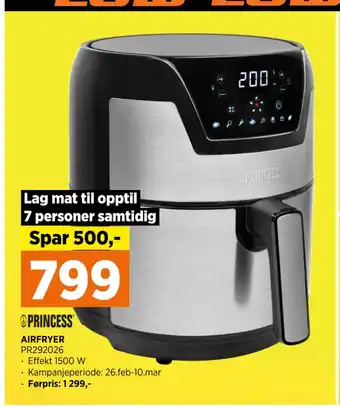POWER AIRFRYER PR292026 tilbud