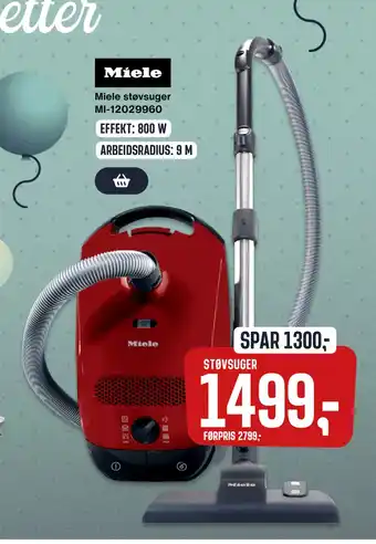 Skousen Miele støvsuger MI-12029960 tilbud