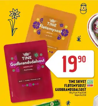 Coop Prix TINE SKIVET FLØTEMYSOST/ GUDBRANDSDALSOST tilbud