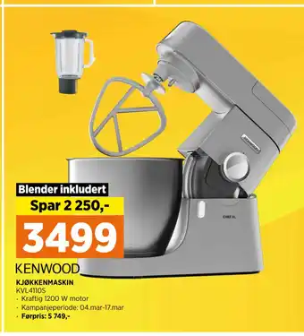POWER KJØKKENMASKIN KVL4110S tilbud