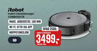 Skousen Irobot robotstøvsuger COMBOI5178 tilbud