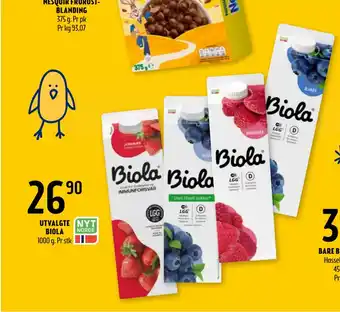 Coop Prix UTVALGTE BIOLA tilbud