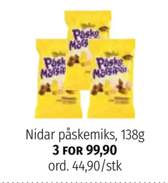 Nille Nidar påskemiks, 138g tilbud