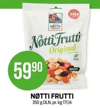 Kiwi NØTTI FRUTTI tilbud