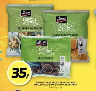 Bunnpris Hatting grove rundstykker tilbud