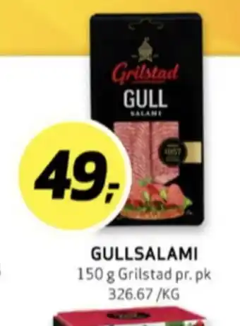 Bunnpris Grilstad salami gull tilbud