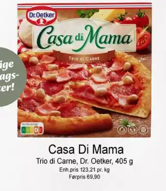Joker Casa di mama pizza trio di carne tilbud