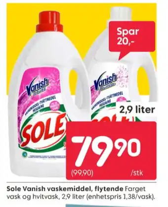 Rusta Sole vaskemiddel-flytende tilbud