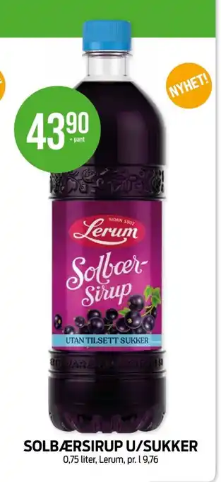 Kiwi Lerum solbærsaft tilbud