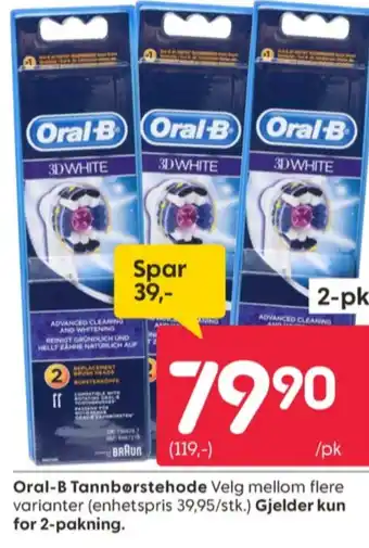 Rusta Braun oral-b børstehoder tilbud