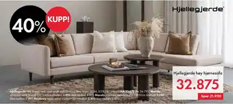 Fagmøbler Hjellegjerde høy hjørnesofa tilbud