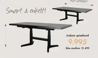 Fagmøbler Judson spisebord tilbud