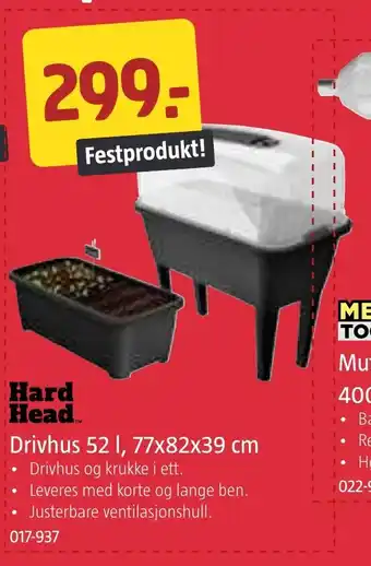 Jula Drivhus 52 I, 77x82x39 cm tilbud