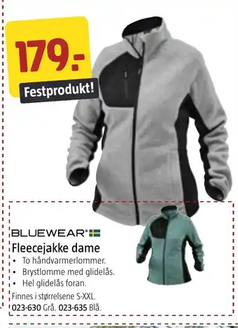 Jula Fleecejakke dame tilbud